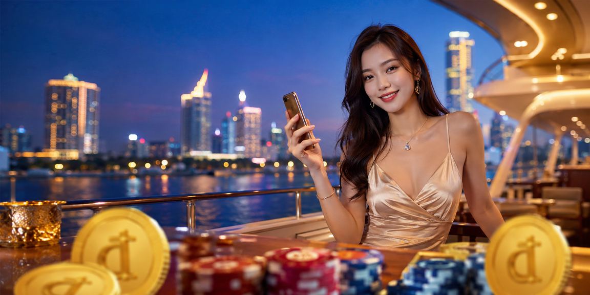 Người dùng tại Đà Lạt thư giãn với ly cà phê và khám phá trò chơi trực tuyến trên điện thoại