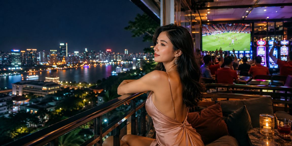 Người dùng Hà Nội truy cập nền tảng 7749 trên điện thoại bên tách cà phê buổi sáng