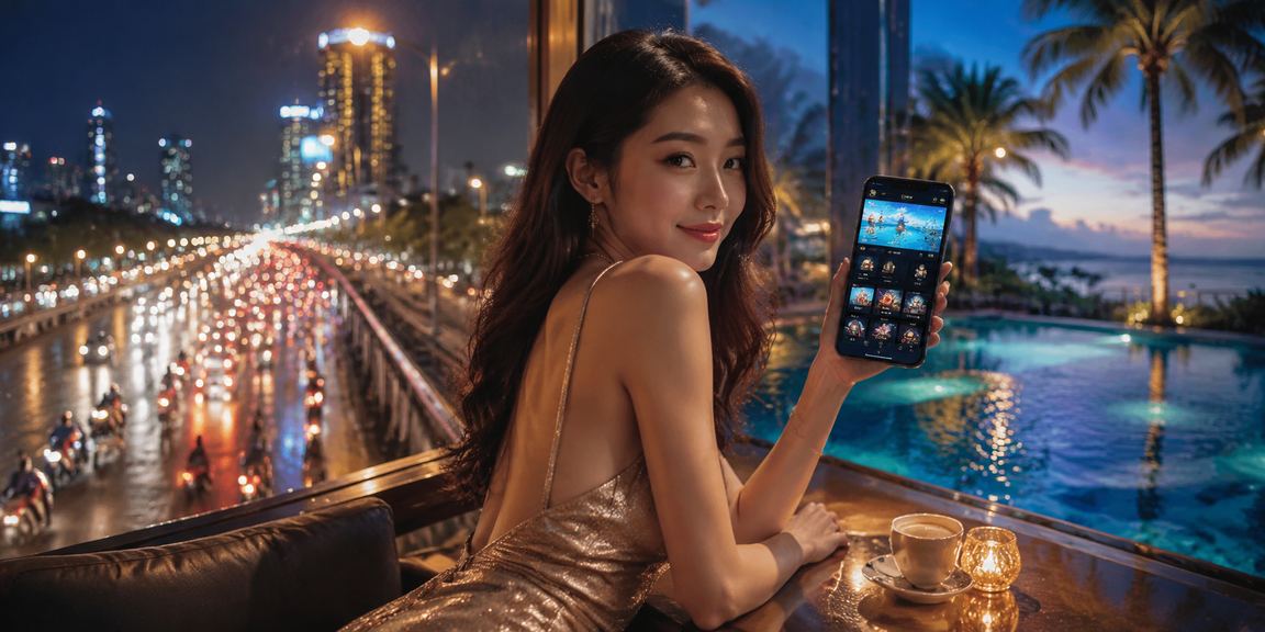 Người dùng tại TP.HCM truy cập casino trực tuyến bảo mật trên điện thoại trong quán cà phê
