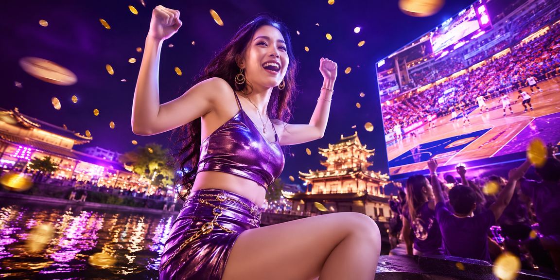 Giao diện cá cược thể thao bóng rổ với hiệu ứng neon tại Huế