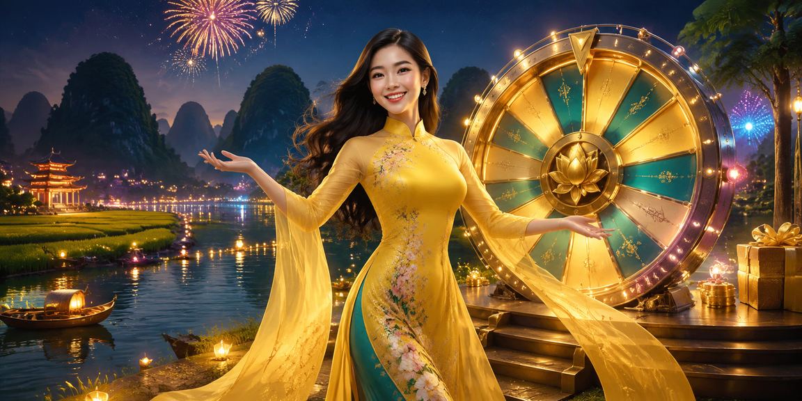 Người dùng trải nghiệm giải trí trực tuyến qua điện thoại tại Ninh Bình với trang phục áo dài